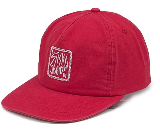5 Panel Hat Sticky Johnson - Red