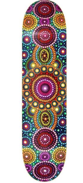 Spinifex Geometrical Aboriginal Design, Deck 8.25"